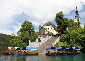 Bled - The island - 100 steps to the top